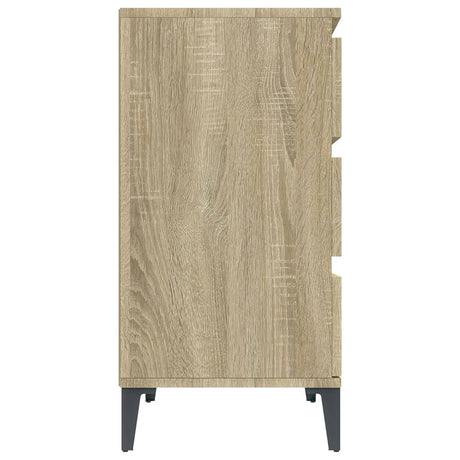 Dressoir 60x35x70 cm bewerkt hout sonoma eikenkleurig - AllerleiShop