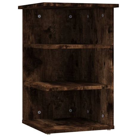 Bijzetkast 35x35x55 cm bewerkt hout gerookt eikenkleurig - AllerleiShop