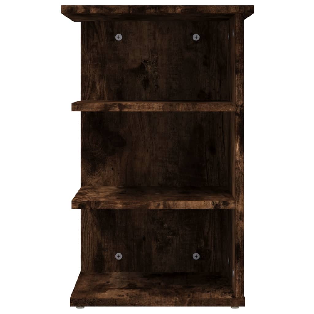 Bijzetkast 35x35x55 cm bewerkt hout gerookt eikenkleurig - AllerleiShop