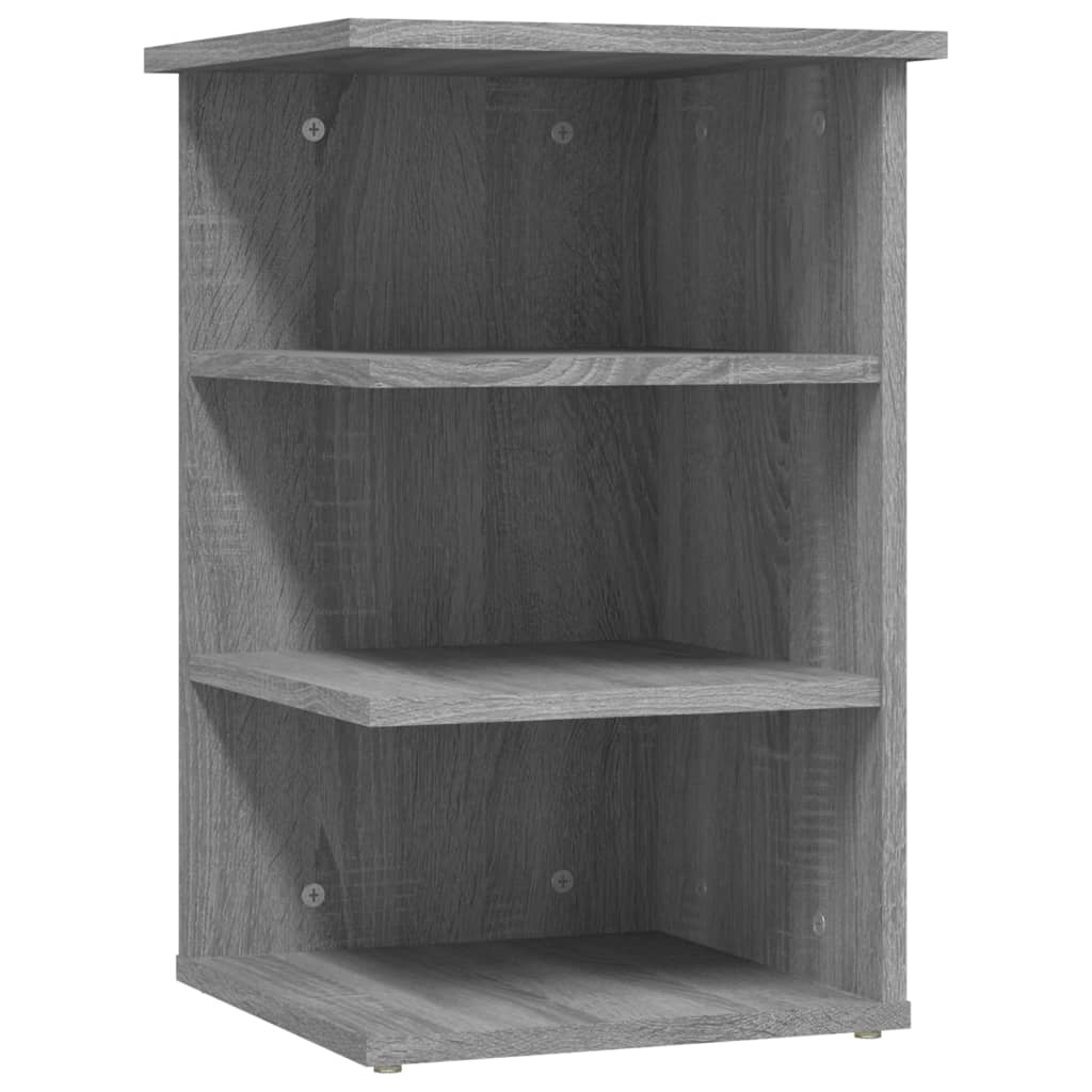 Bijzetkast 35x35x55 cm bewerkt hout grijs sonoma eikenkleurig - AllerleiShop