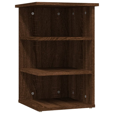 Bijzetkast 35x35x55 cm bewerkt hout bruin eikenkleur - AllerleiShop