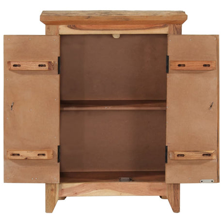 Dressoir 55x33x75 cm massief acaciahout en gerecycled hout - AllerleiShop