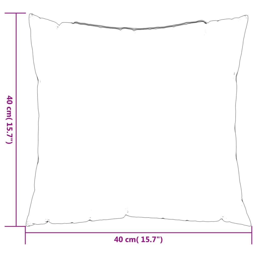 Bankkussens 4 st 40x40 cm stof antracietkleurig - AllerleiShop