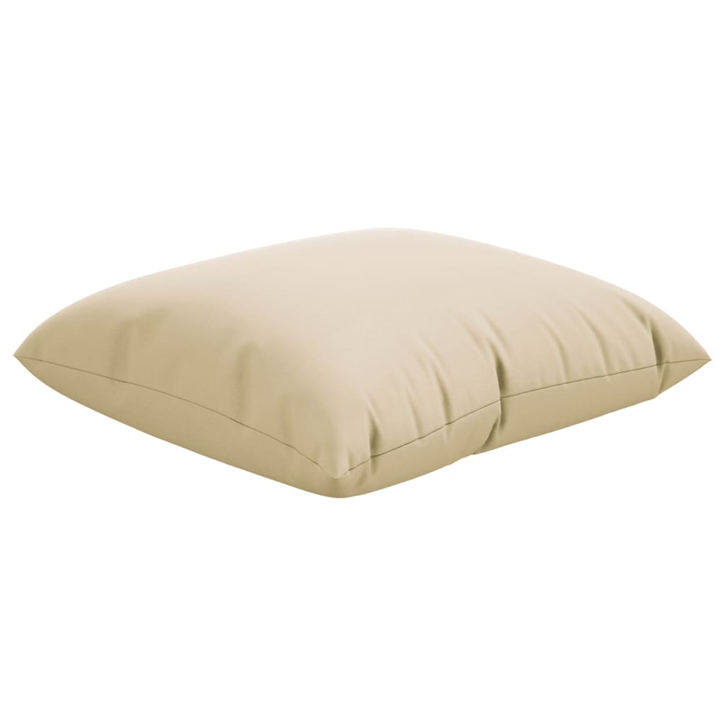 Bankkussens 4 st 40x40 cm stof beige - AllerleiShop