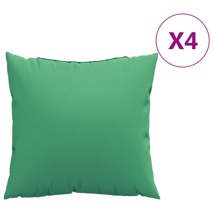 Bankkussens 4 st 50x50 cm stof groen - AllerleiShop