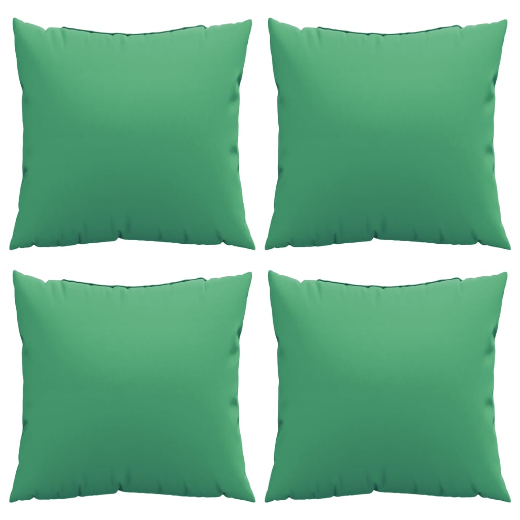 Bankkussens 4 st 50x50 cm stof groen - AllerleiShop