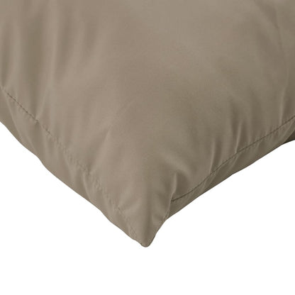 Bankkussens 4 st 50x50 cm stof taupe - AllerleiShop