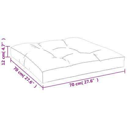 Palletkussen 70x70x12 cm stof antracietkleurig - AllerleiShop