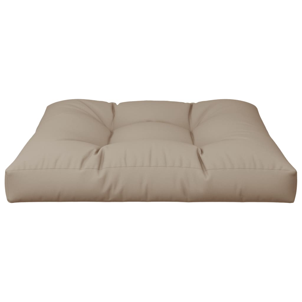 Palletkussen 80x80x12 cm stof taupe - AllerleiShop