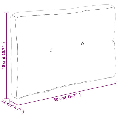 Palletkussen 50x40x12 cm stof antracietkleurig - AllerleiShop