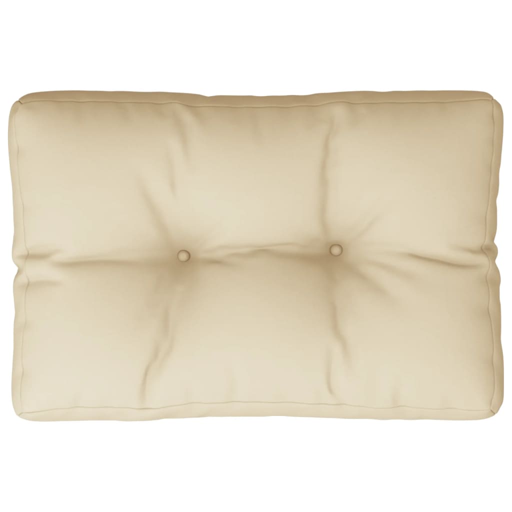 Palletkussen 50x40x12 cm stof beige - AllerleiShop