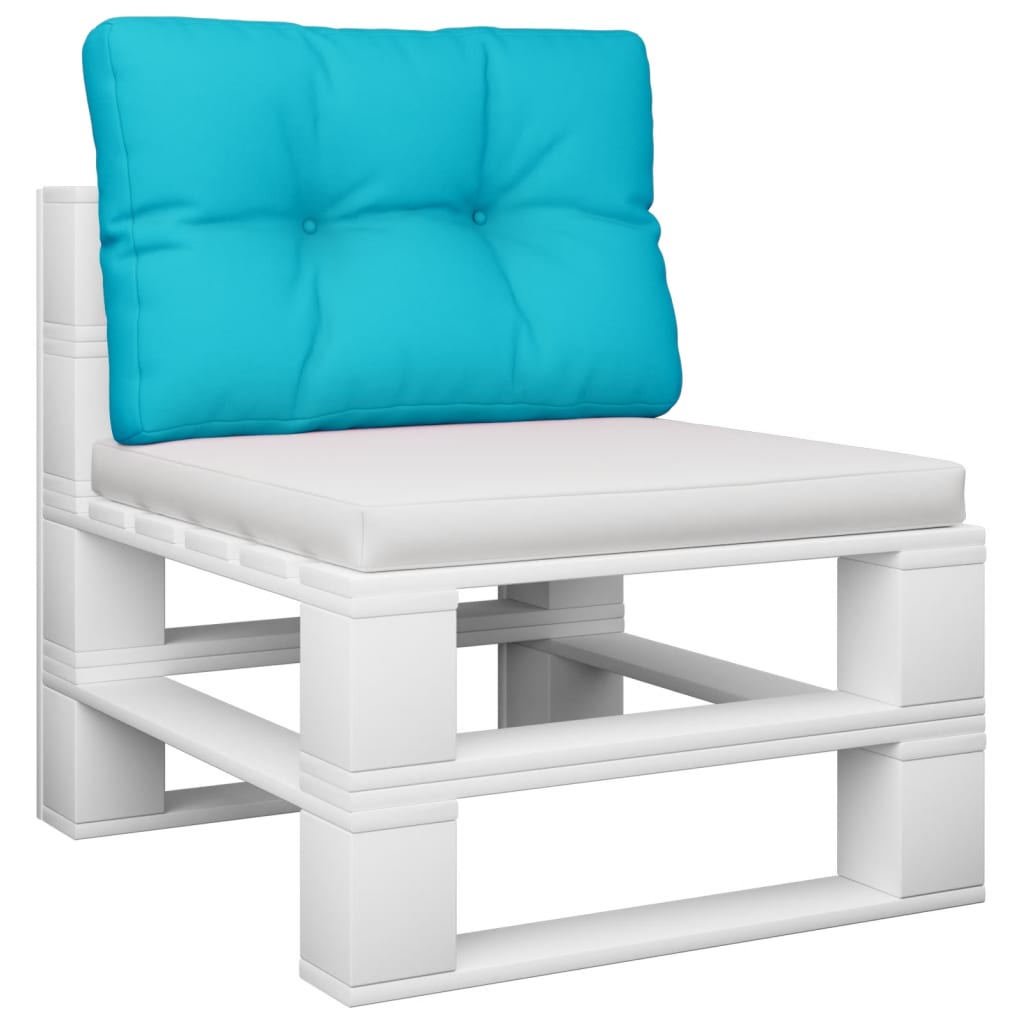 Palletkussen 50x40x12 cm stof turquoise - AllerleiShop