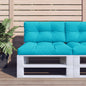 Palletkussen 70x40x12 cm stof turquoise - AllerleiShop