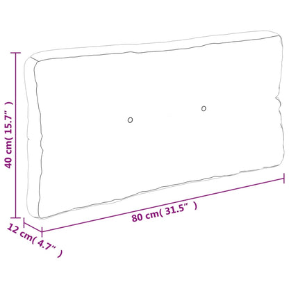 Palletkussen 80x40x12 cm stof antracietkleurig - AllerleiShop