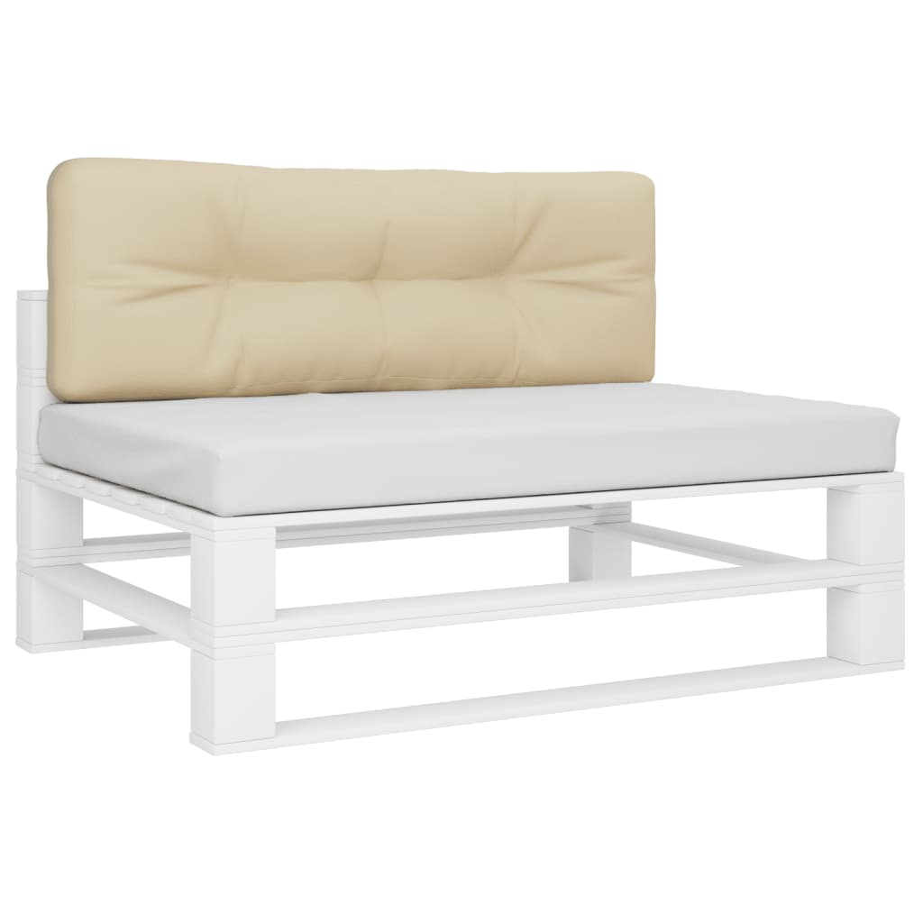 Palletkussen 120x40x12 cm stof beige - AllerleiShop