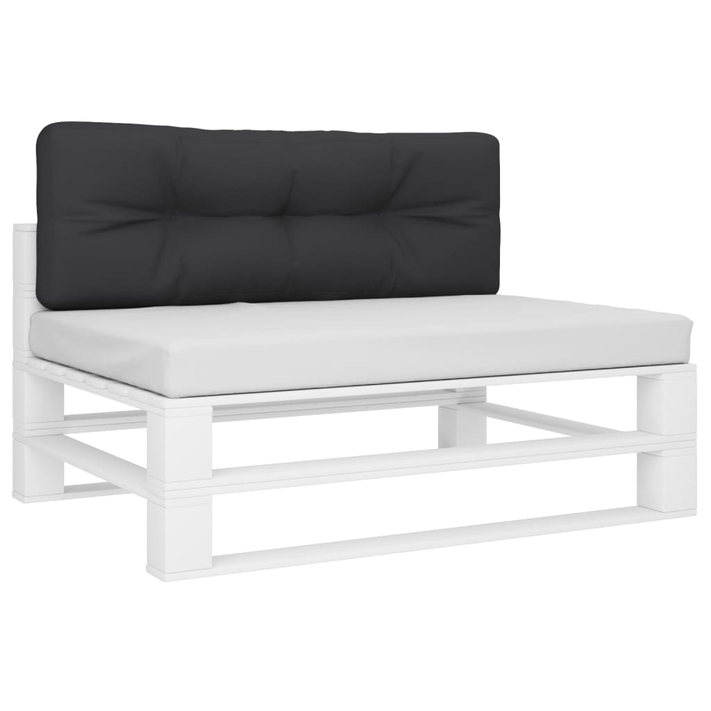 Palletkussen 120x40x12 cm stof zwart - AllerleiShop