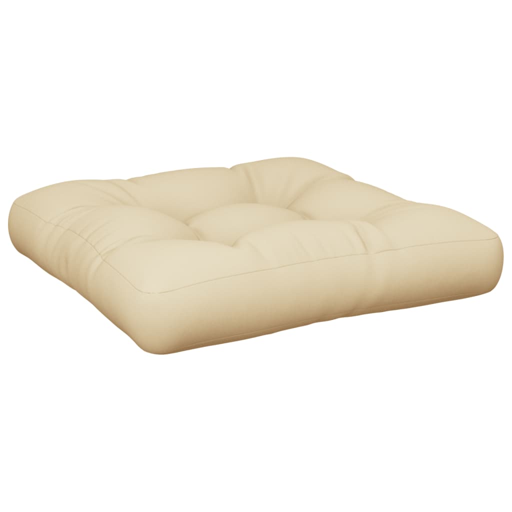 Palletkussens 2 st stof beige - AllerleiShop