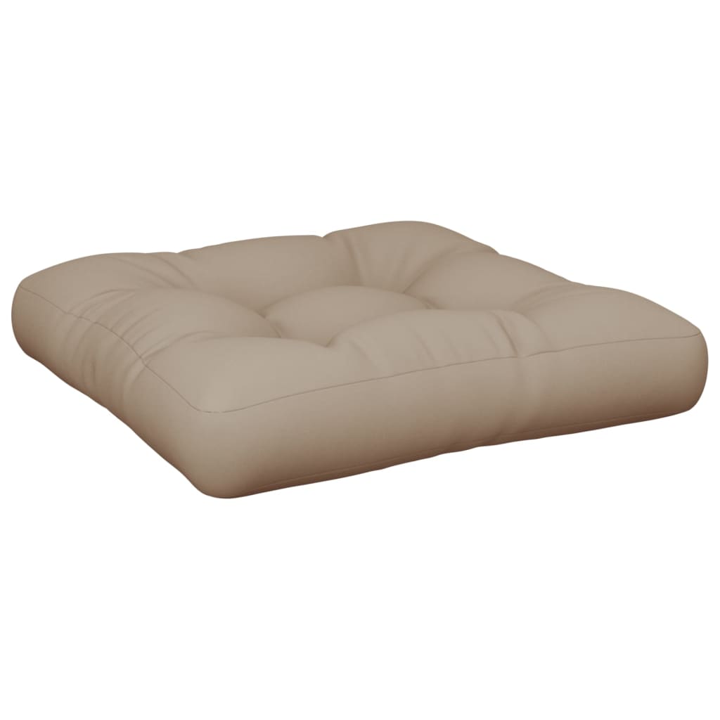 Palletkussens 2 st stof taupe - AllerleiShop