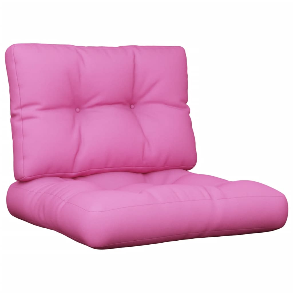 Palletkussens 2 st stof roze - AllerleiShop