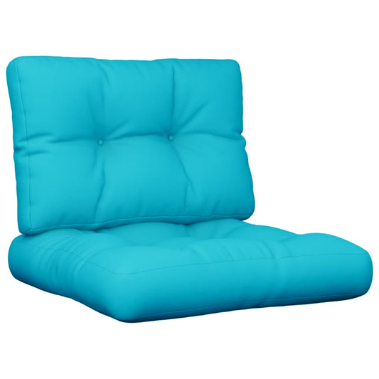 Palletkussens 2 st stof turquoise - AllerleiShop