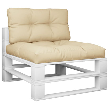 Palletkussens 2 st stof beige - AllerleiShop