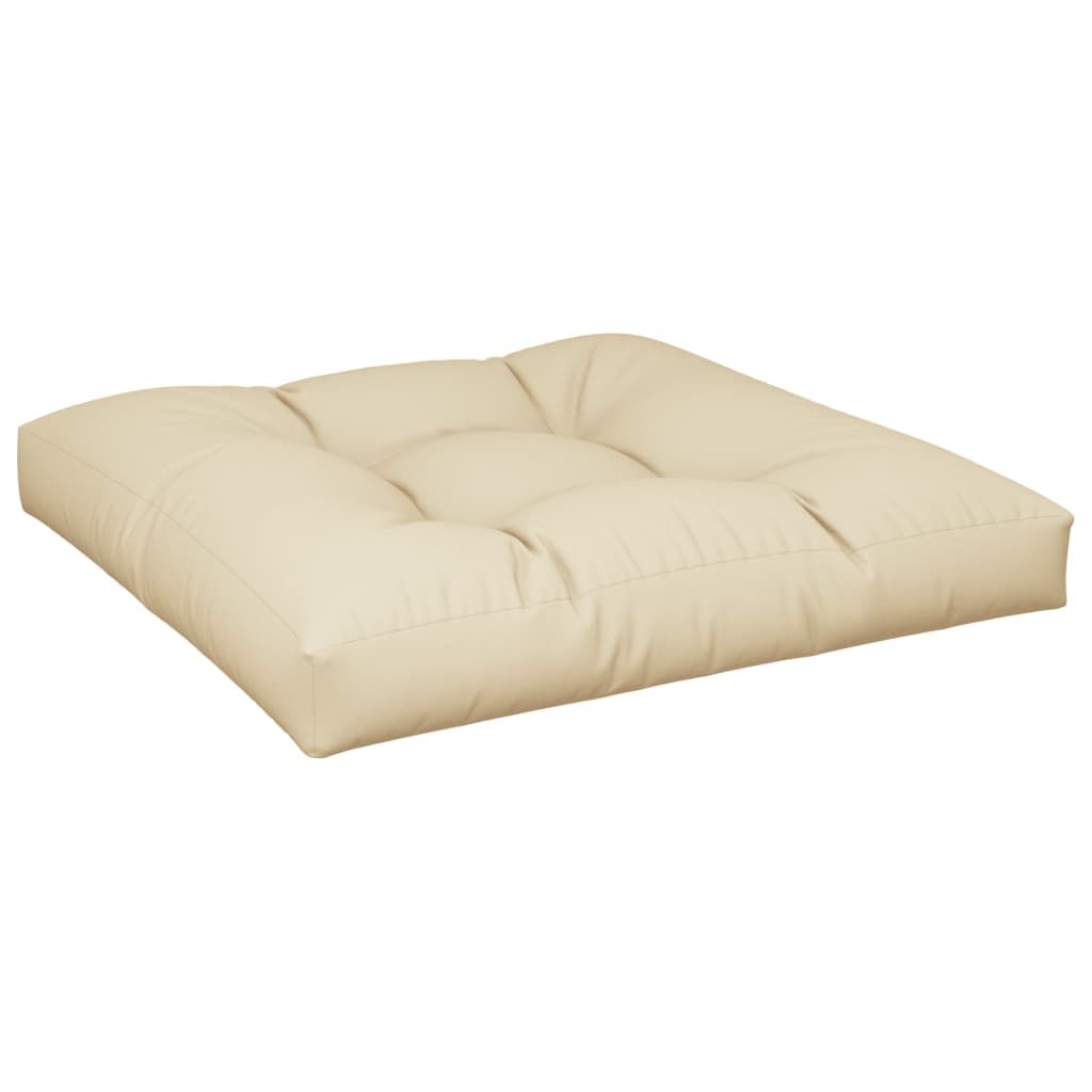 Palletkussens 2 st stof beige - AllerleiShop