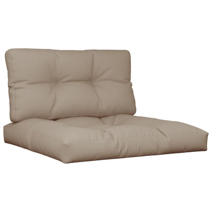 Palletkussens 2 st stof taupe - AllerleiShop