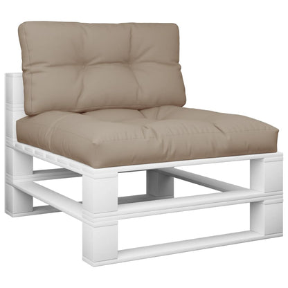 Palletkussens 2 st stof taupe - AllerleiShop