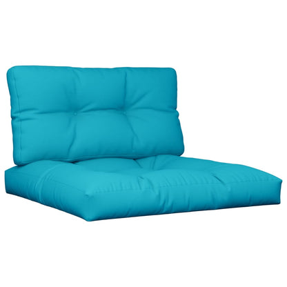 Palletkussens 2 st stof turquoise - AllerleiShop