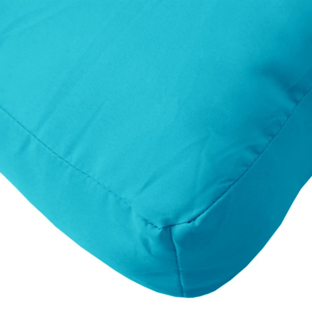 Palletkussens 2 st stof turquoise - AllerleiShop