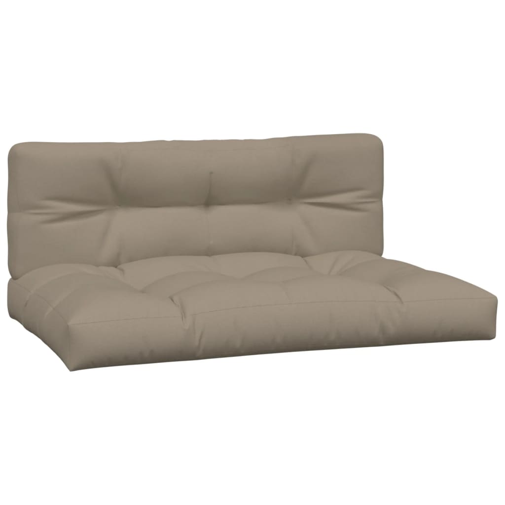 Palletkussens 2 st stof taupe - AllerleiShop