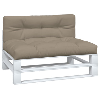 Palletkussens 2 st stof taupe - AllerleiShop