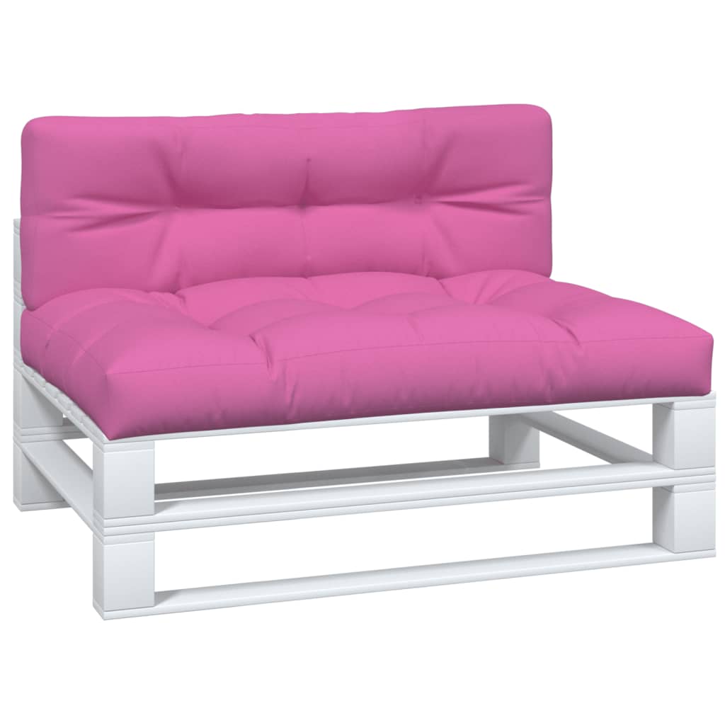 Palletkussens 2 st stof roze - AllerleiShop