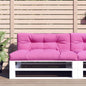 Palletkussens 2 st stof roze - AllerleiShop