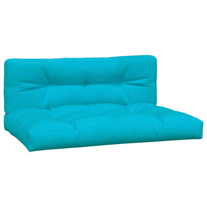 Palletkussens 2 st stof turquoise - AllerleiShop