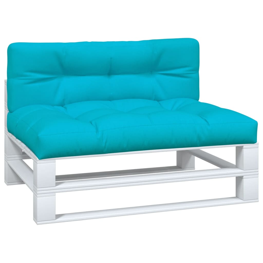 Palletkussens 2 st stof turquoise - AllerleiShop