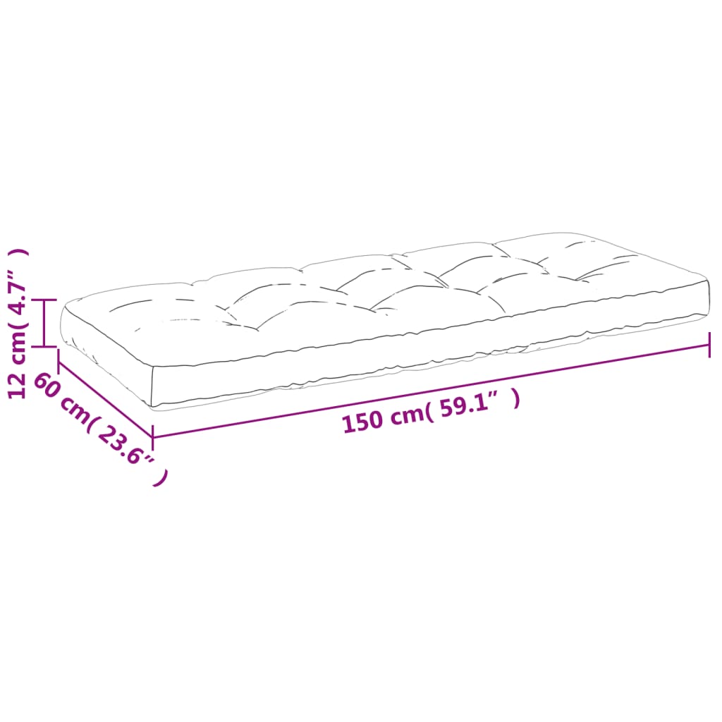 Palletkussens 2 st stof antracietkleurig - AllerleiShop