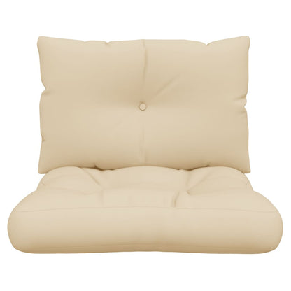 Palletkussens 2 st stof beige - AllerleiShop