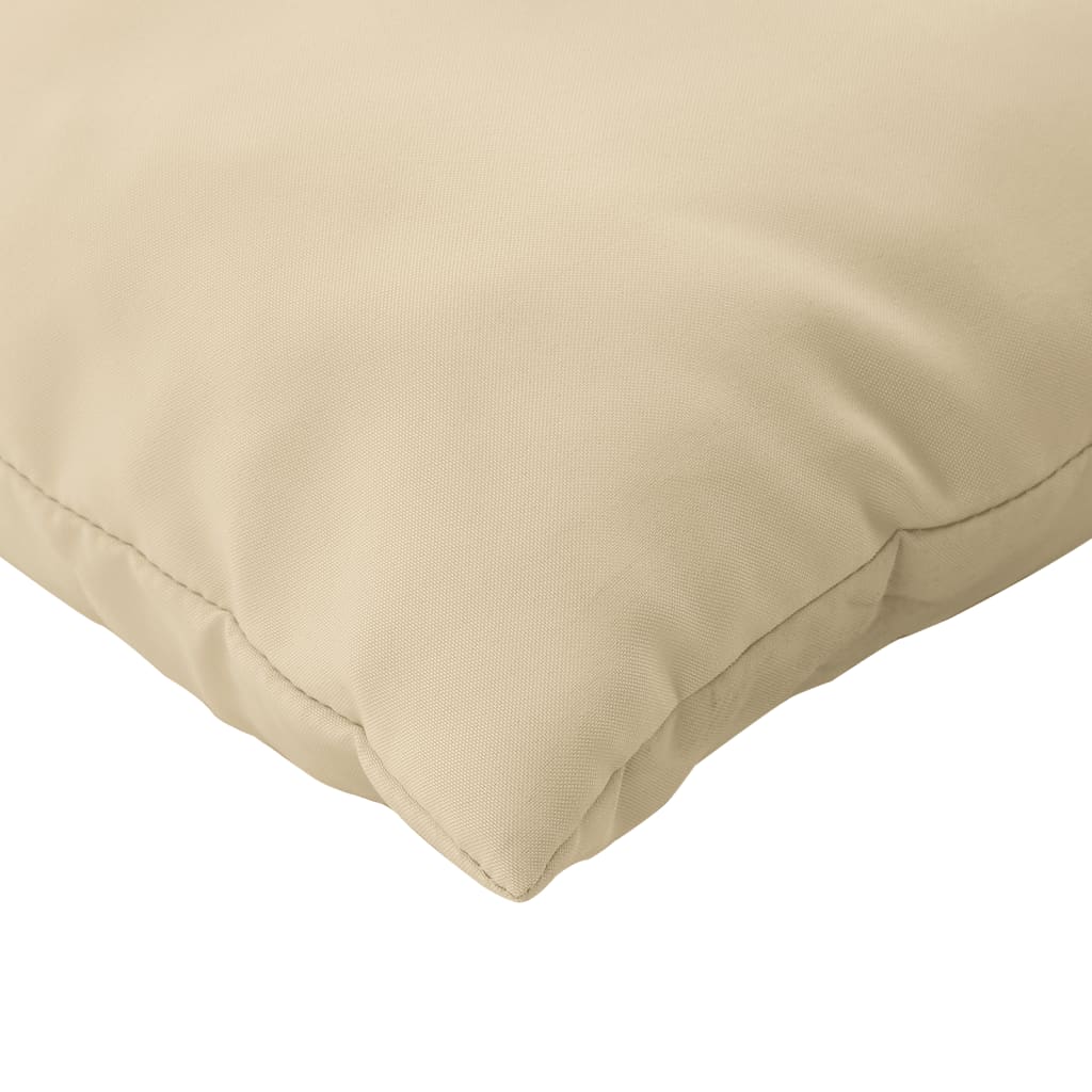 Palletkussens 2 st stof beige - AllerleiShop