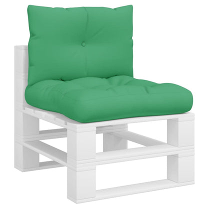 Palletkussens 2 st stof groen - AllerleiShop