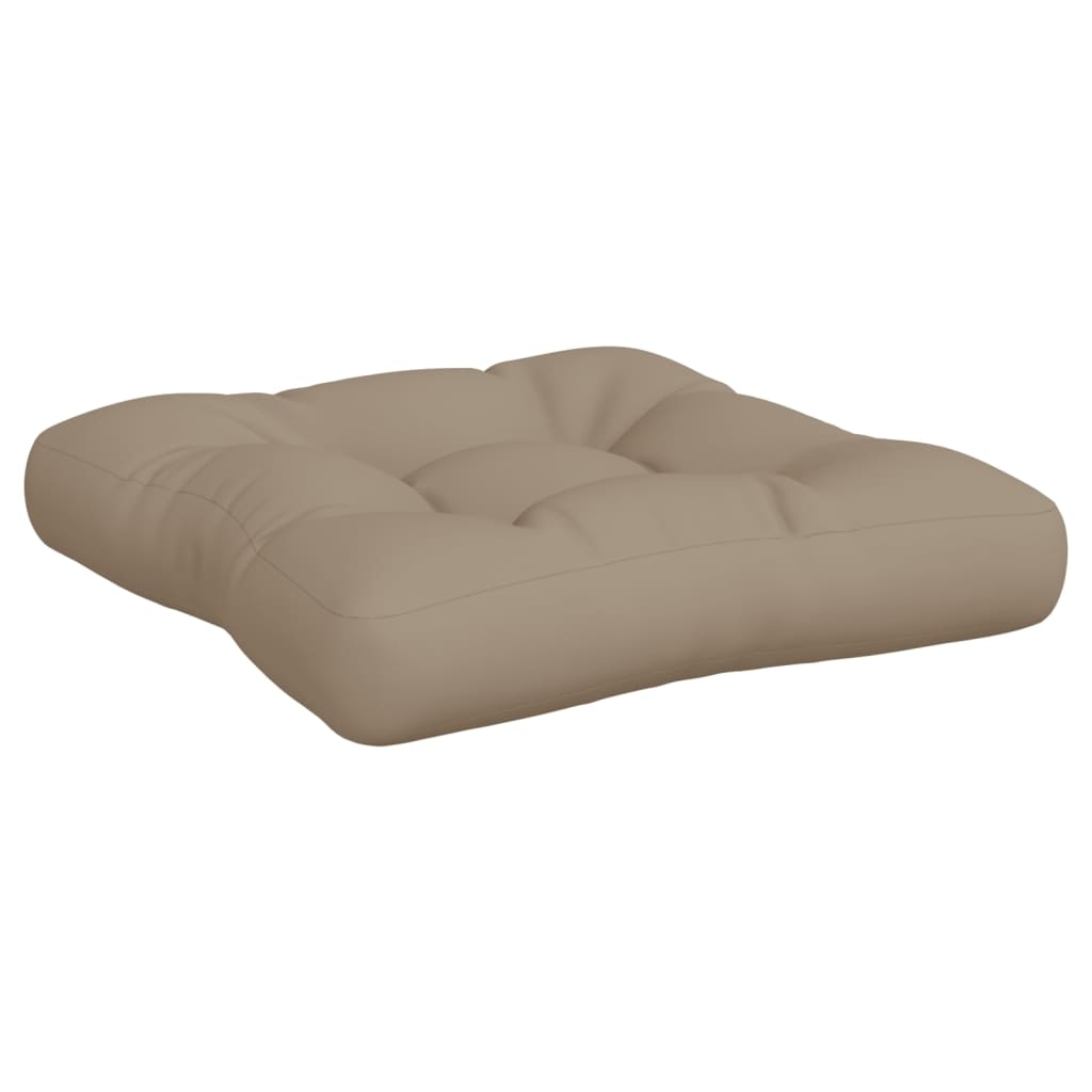 Palletkussens 2 st stof taupe - AllerleiShop