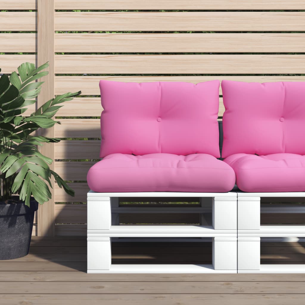 Palletkussens 2 st oxford stof roze - AllerleiShop