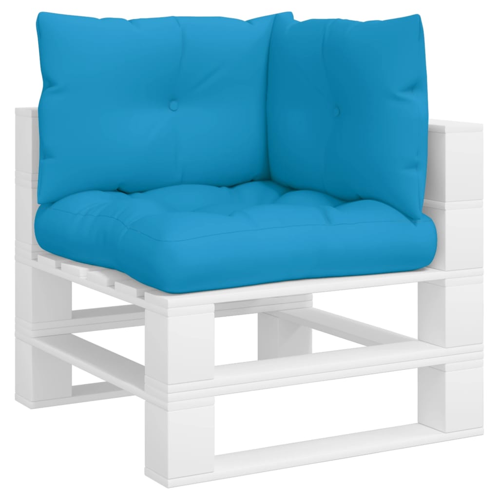 Palletkussens 3 st stof blauw - AllerleiShop