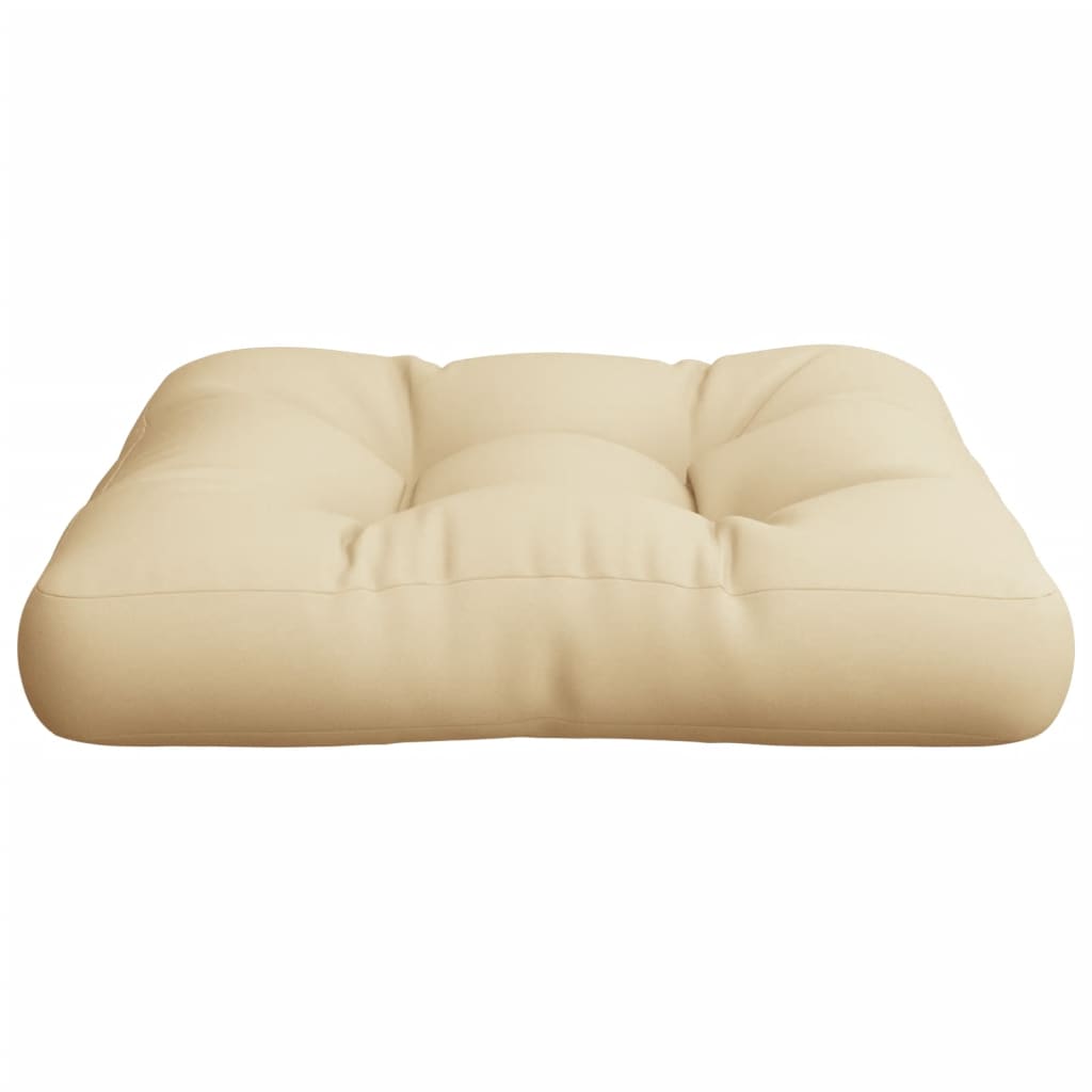 Palletkussen 58x58x10 cm stof beige - AllerleiShop