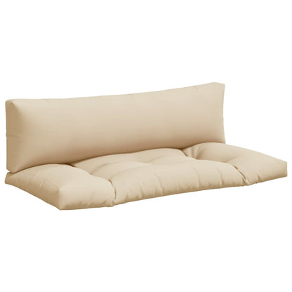 Palletkussens 2 st stof beige - AllerleiShop