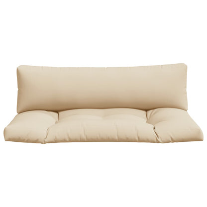 Palletkussens 2 st stof beige - AllerleiShop