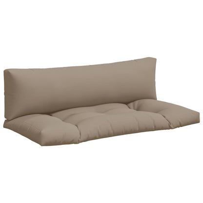 Palletkussens 2 st stof taupe - AllerleiShop