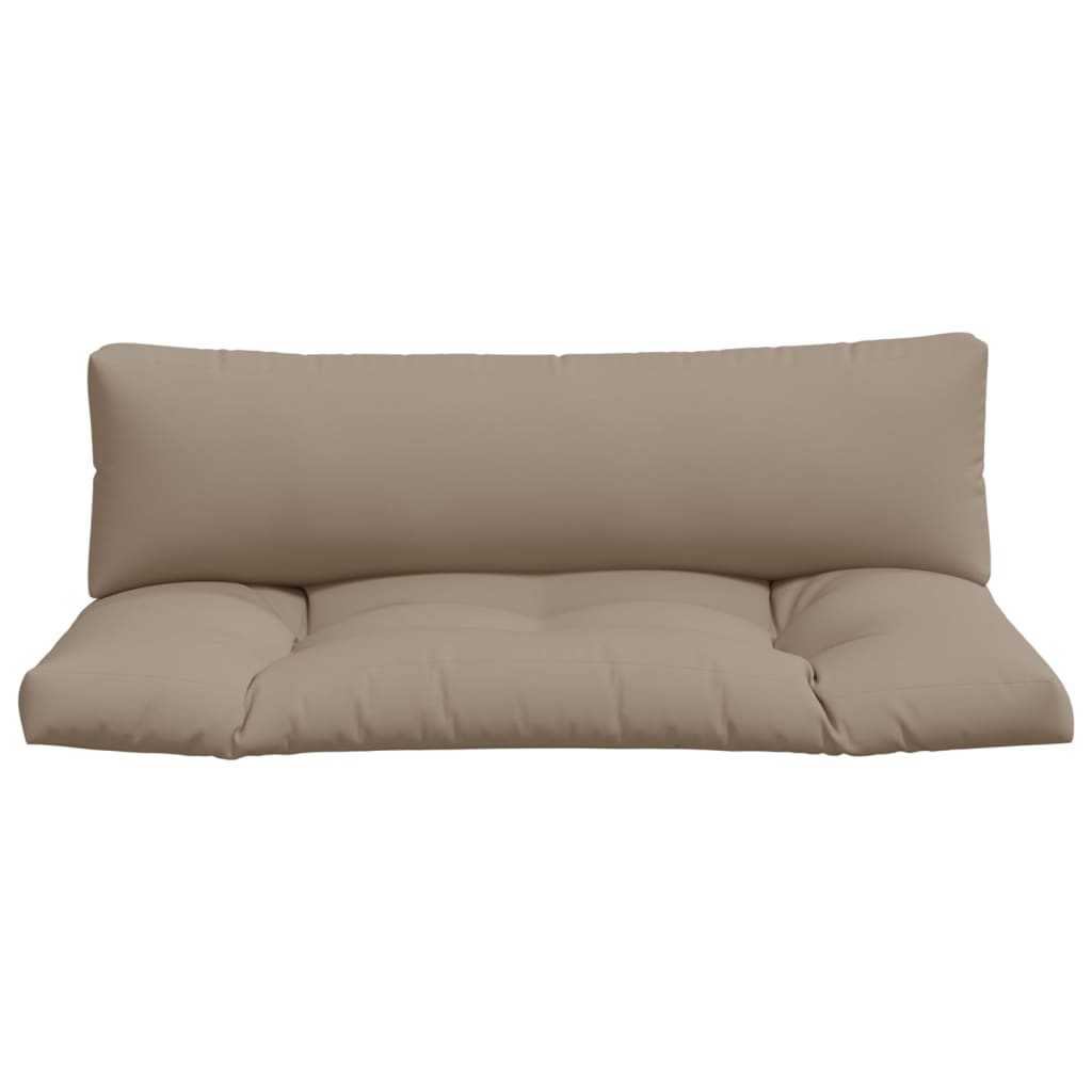 Palletkussens 2 st stof taupe - AllerleiShop