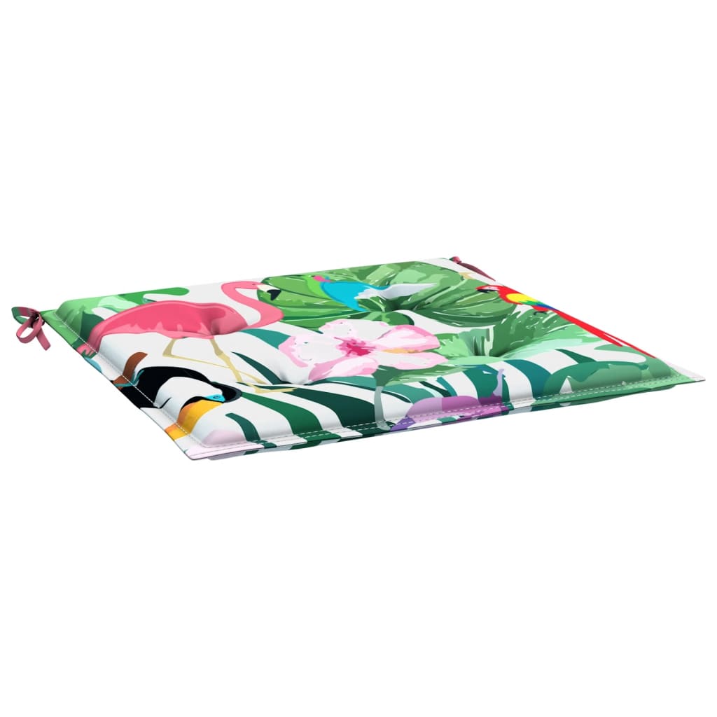 Tuinstoelkussens 2 st 40x40x3 cm stof meerkleurig - AllerleiShop