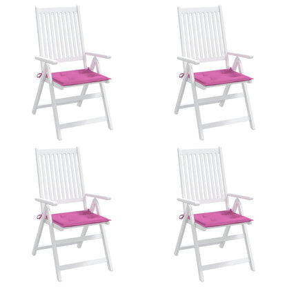 Tuinstoelkussens 4 st 40x40x3 cm stof roze - AllerleiShop